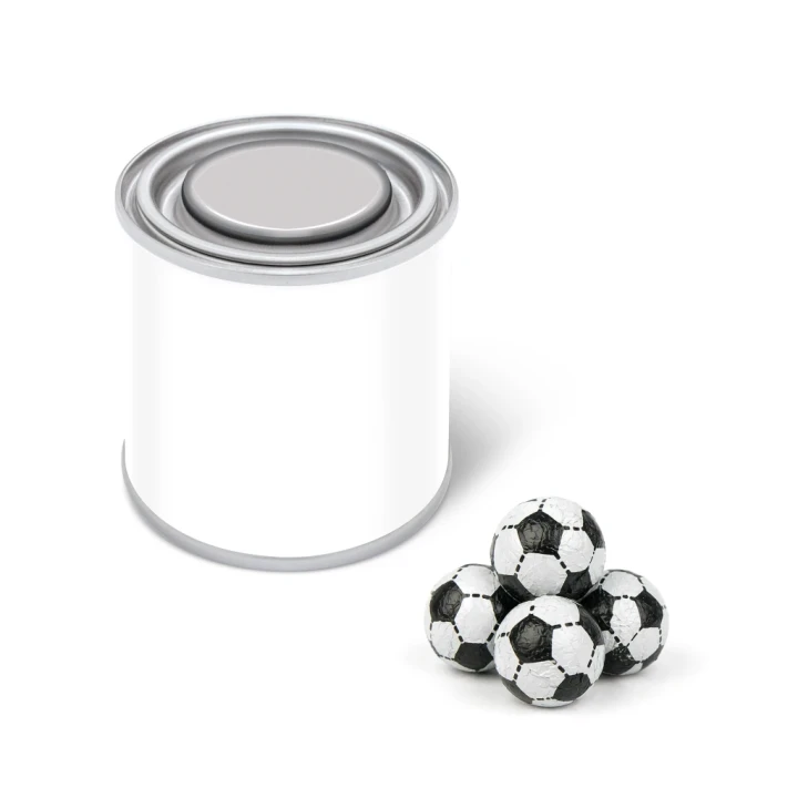 Small Paint Tin - Chocolate Footballs