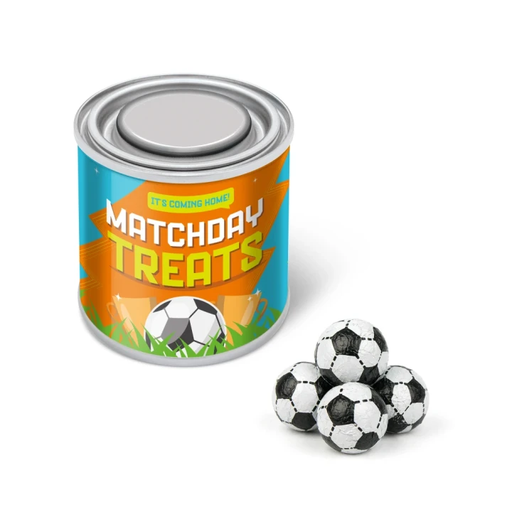 Small Paint Tin - Chocolate Footballs