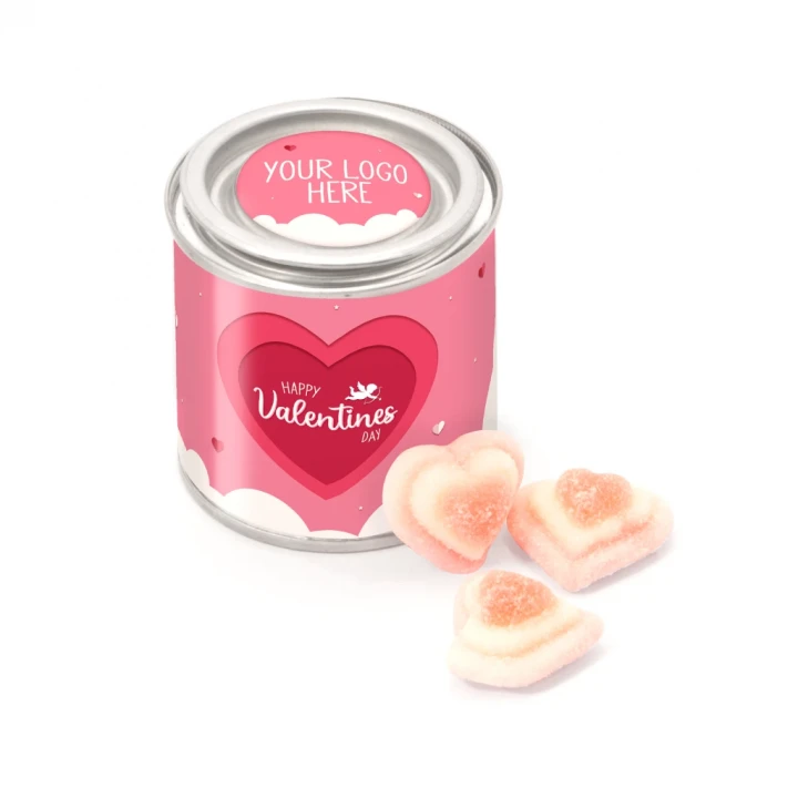 Valentines Small Paint Tin - Triple Hearts