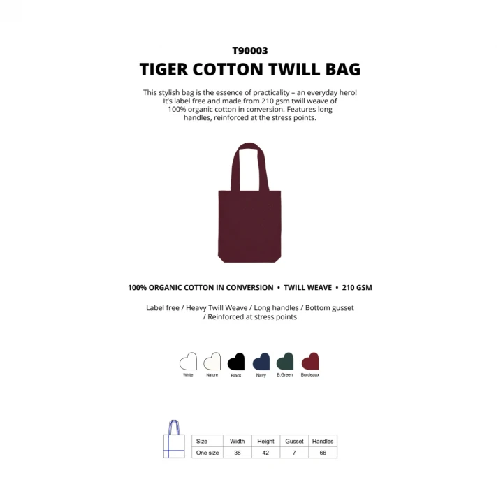 Tiger Cotton® Twill Bag Neutral®