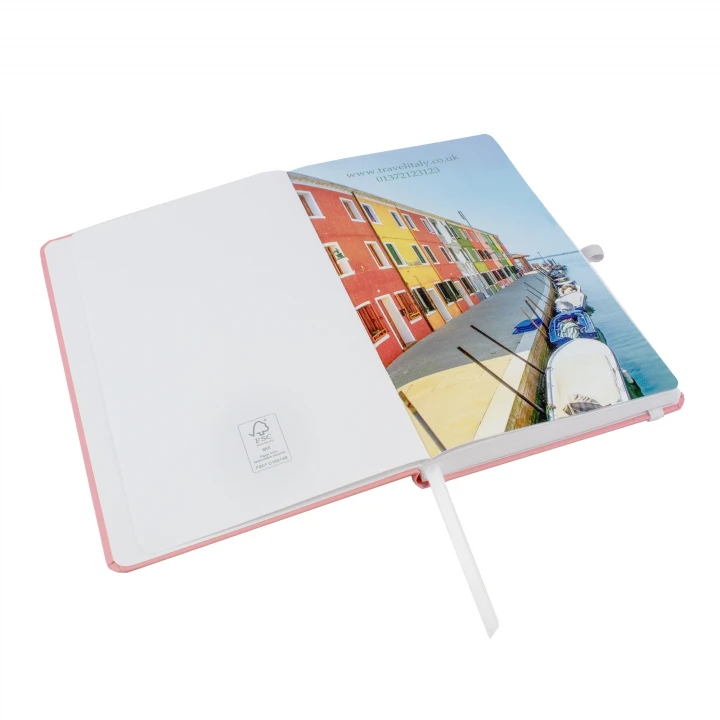 Custom PU A5 Notebook with Tip In Pages