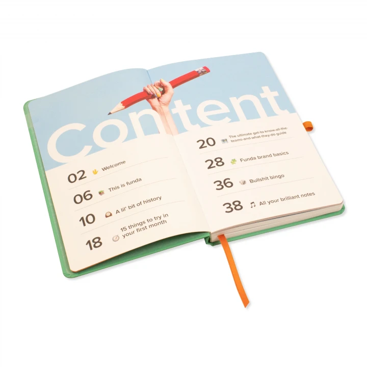 Custom Pantone Matched A5 Notebook with Tip In Pages