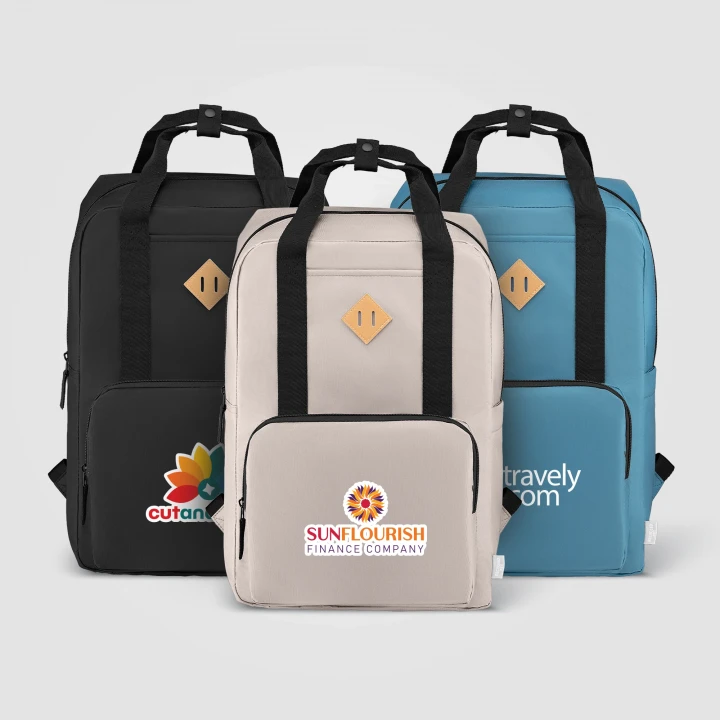 Majesty 300D rPET 38cm Laptop Adjustable Strap Backpack 16L