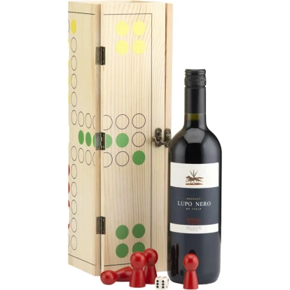 Rackpack wine gift box & ludo game 