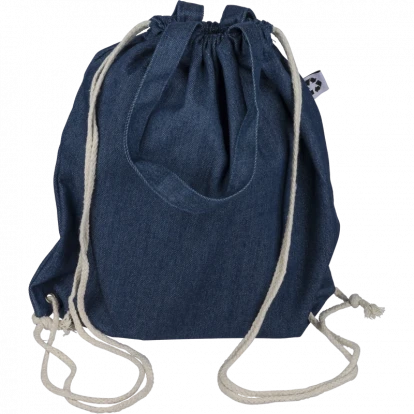 Dex Recycled Denim Drawstring Bag