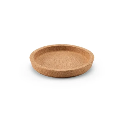 Ravel individual round cork coaster with rim