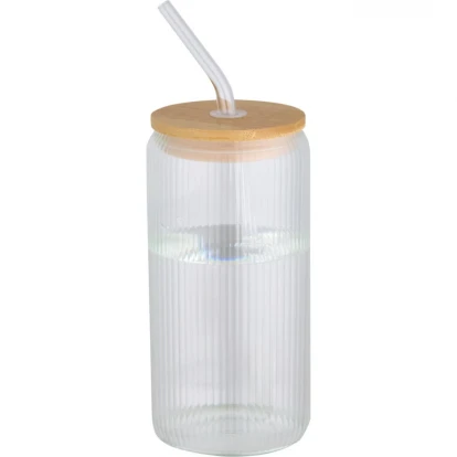 Mirage 500ml Single-Walled Borosilicate Glass Jar With Bamboo Lid