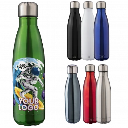 Evia Recycled Stainless Steel Double Walled Bottle 500ml