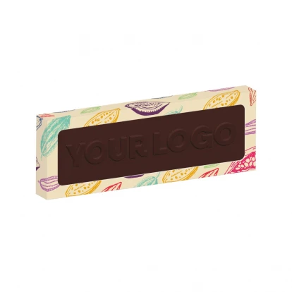 Eco Window Box - 12 Baton Bar - Vegan Dark Chocolate - 3D Branding