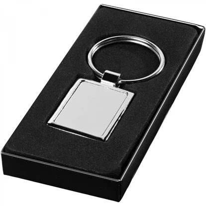 Sergio Rectangular Metal Keychain 