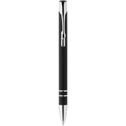 Corky ballpoint pen with rubber-coated exterior