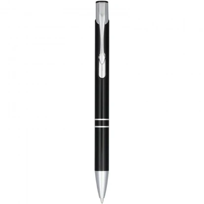 Moneta Anodized Aluminium Click Ballpoint Pen (blue ink)