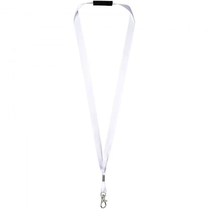 Oro ribbon lanyard with break-away closure