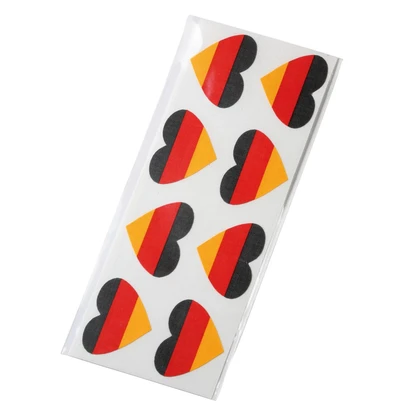Fan tape "Heart", set of 8