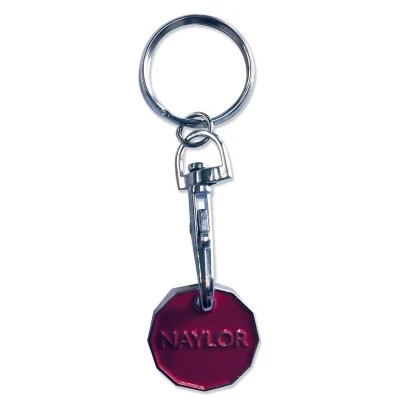 Trolley Coin Keyring - Enamelled