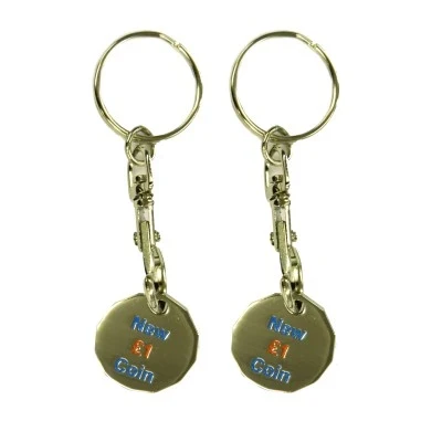Trolley Coin Keyring - Enamelled