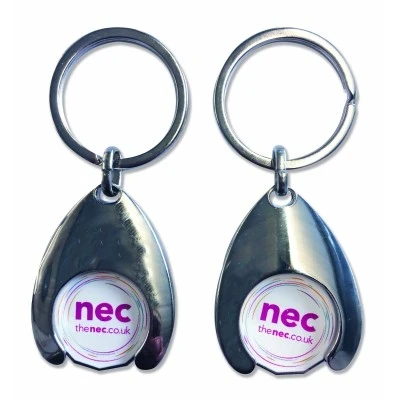 Wishbone Trolley Coin Keyring - Printed