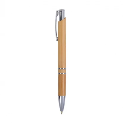 Sustainable Living Bamboo pen with chrome fittings