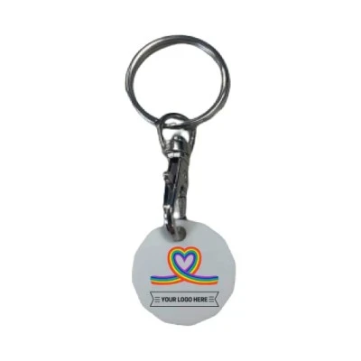 Rainbow Plastic Trolley Coin - Printed