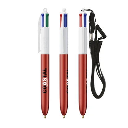 BIC 4 Colours Glacé With Lanyard Screen Printing