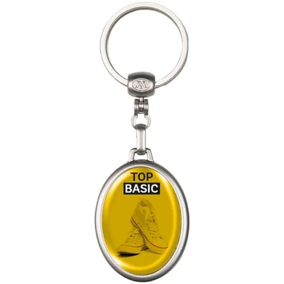 Keyring metal, oval