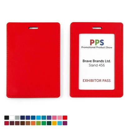 Portrait ID Card Holder for a Lanyard or Clip in Belluno