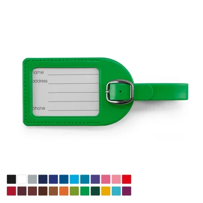 Small Luggage Tag in vegan soft touch Belluno
