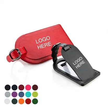 Custom Leather Luggage Tag