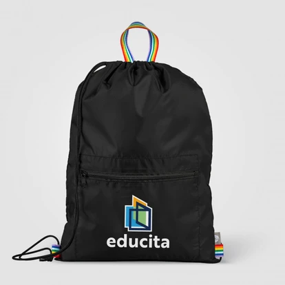 Spectrum Recycled Polyester Drawstring Bag 8L
