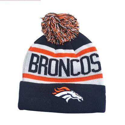 Knit Pom Beanie with Cuff