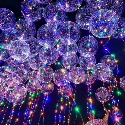 Christmas Light up Hydrogen Balloon