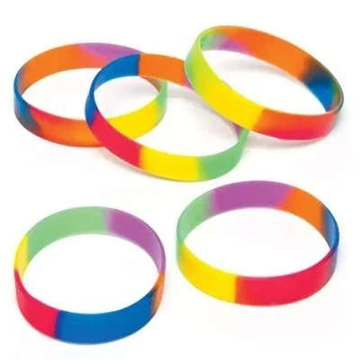 Rainbow Silicon Wristbands