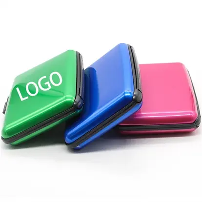 Aluminum Plastic Storage Bag Credit Card Case Container