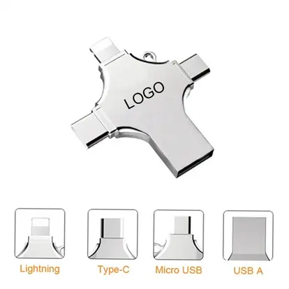 8GB 4 in 1 OTG Cellphone USB Flash Drive for All Devices