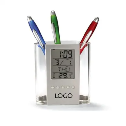 Multi-function Pen Holder Time