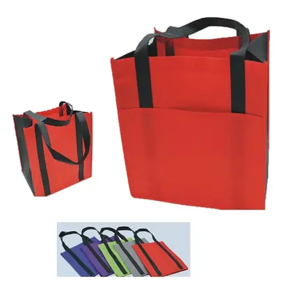 Non-Woven Tote Shopping Bag With Handle 14"x14"x10"