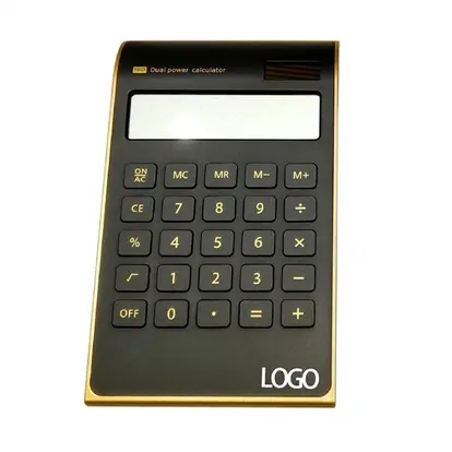 Solar charging dual energy electronic calculator