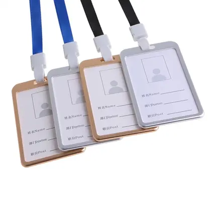 Aluminum Alloy ID Badge Card Holder