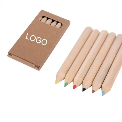 Natural Wood Colored Pencils 6pcs