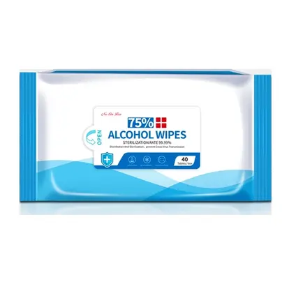 40 PCS 75% Alcohol Wipes