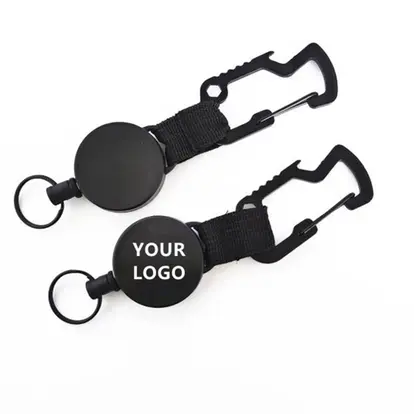 Multifunctional Retractable Carabiner Keychain