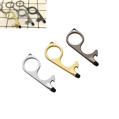 No Touch Key Door Opener Tool with Key Ring