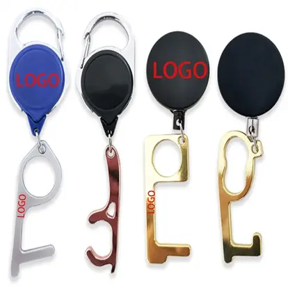 Door Opener Closer No-Touch w/ Badge Reel Carabiner