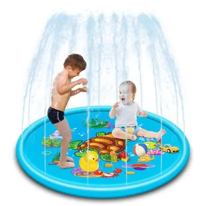 68" Inflatable Splash Pad Sprinkler for Kids