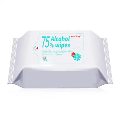 50Pcs 75% Sanitizing Wet Wipes