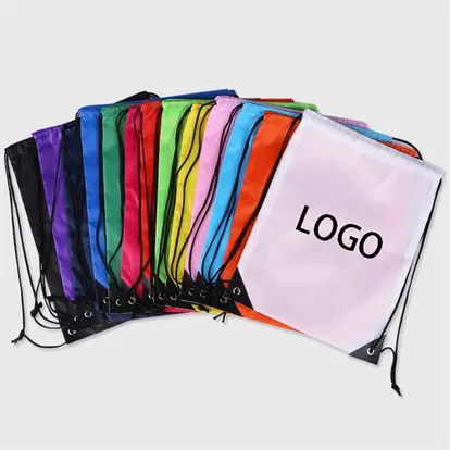 Oxford fabric waterproof basketball drawstring bag