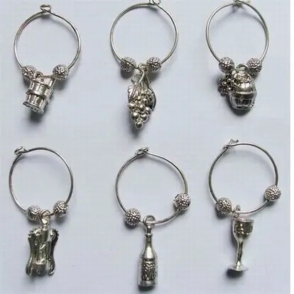 Wine Glass Charms Set of 6