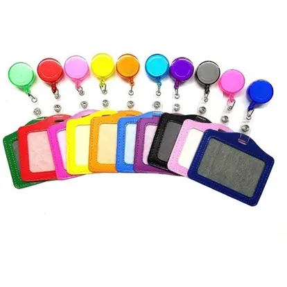 Transparent Retractable ID Credit Card Badge Holder