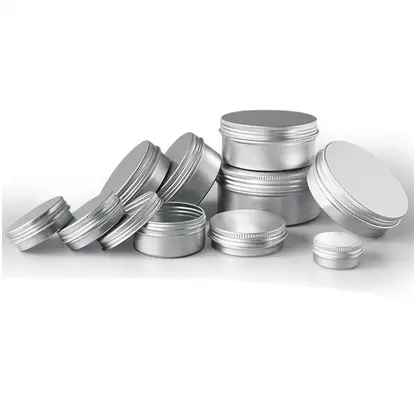 Aluminum Empty Round Tins with Lids