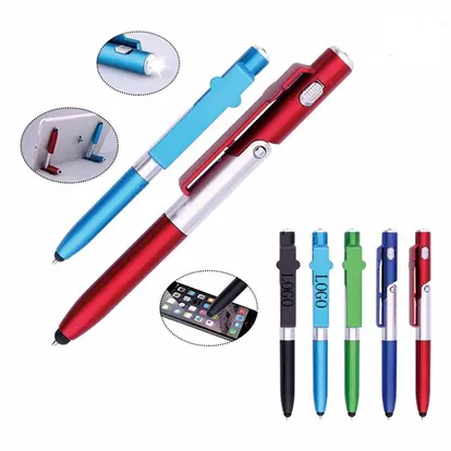 Light Up Pen with Stylus and Phone Holder